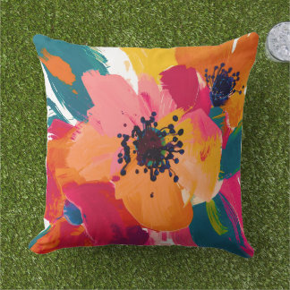 Colorful Blooms Pillow for Any Occasion  アウトドアクッション