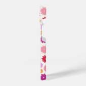Colorful Blooms Repeat Pattern iPhoneケース (左側面)