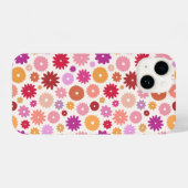 Colorful Blooms Repeat Pattern iPhoneケース (裏面横)