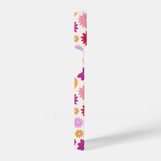 Colorful Blooms Repeat Pattern iPhoneケース (右側面)