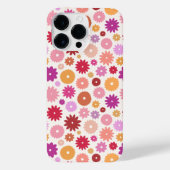 Colorful Blooms Repeat Pattern iPhoneケース (裏面)