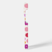 Colorful Blooms Repeat Pattern iPhoneケース (左側面)