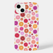 Colorful Blooms Repeat Pattern iPhoneケース (裏面)