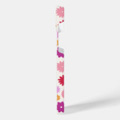 Colorful Blooms Repeat Pattern iPhoneケース (左側面)
