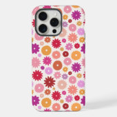 Colorful Blooms Repeat Pattern iPhoneケース (裏面)