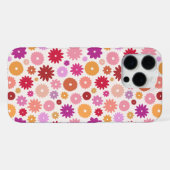 Colorful Blooms Repeat Pattern iPhoneケース (裏面横)