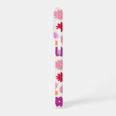 Colorful Blooms Repeat Pattern iPhoneケース (左側面)