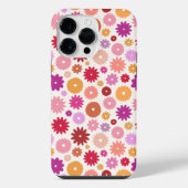 Colorful Blooms Repeat Pattern iPhoneケース (裏面)