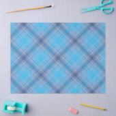 Colorful Blue Winter Spring Summer Stripes Pattern 薄葉紙 (クラフト)