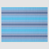 Colorful Blue Winter Spring Summer Stripes Pattern 薄葉紙 (正面)