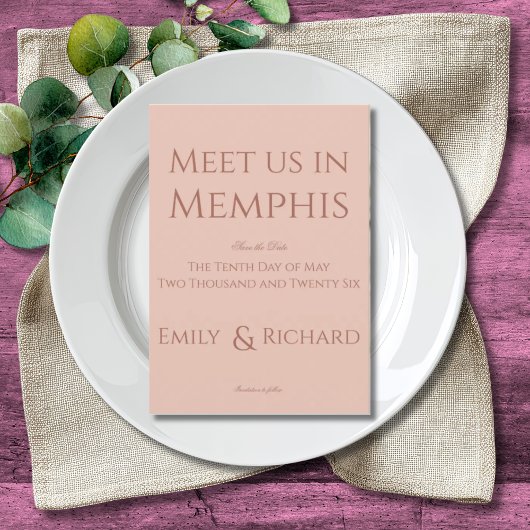 Colorful Boho Minimalist Pinks Save the Date 招待状