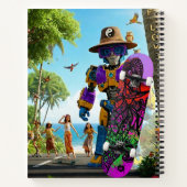 Colorful Boho Ninja  ノートブック (裏面)