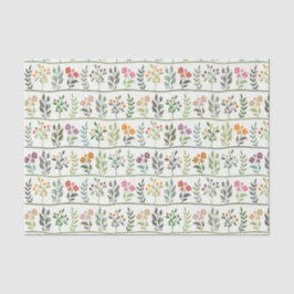 Colorful Botanic Rhapsody Silhouette Floral 薄葉紙