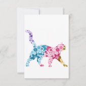 Colorful Botanical Cat 招待状 (正面)