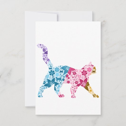 Colorful Botanical Cat 招待状 (正面)