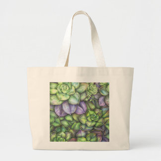 Colorful Botanical Illustration Tote Bag ラージトートバッグ
