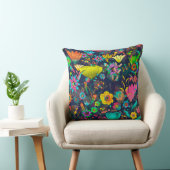 Colorful botanical pattern クッション (椅子)