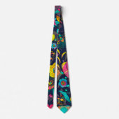 Colorful botanical pattern ネクタイ (裏面)