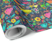 Colorful botanical pattern ラッピングペーパー (ロールコーナー)