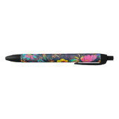 Colorful botanical pattern 黒ボールペン (ボトム)