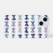 Colorful Bow Tie Pattern Phone Case iPhone 15ケース (裏面横)