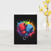 Colorful Boxing Gloves カード (黄色い花)