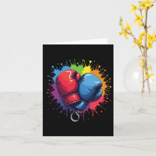 Colorful Boxing Gloves  カード (黄色い花)