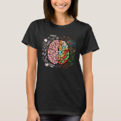 Colorful Brain Science Neuroscience Neurologist Tシャツ (正面)