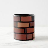 Colorful Brick Wall ツートーンマグカップ (中央)