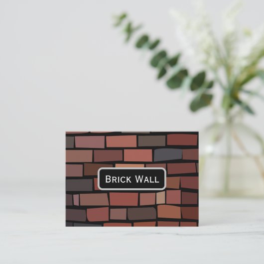Colorful Brick Wall 名刺 (スタンド正面)