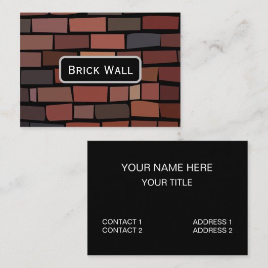 Colorful Brick Wall 名刺 (正面/裏面)