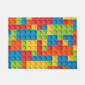 Colorful bricks kids pattern ドアマット (正面)