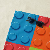 Colorful bricks kids pattern ビーチタオル (インサイチュ)