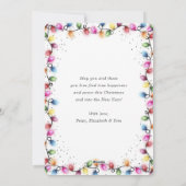 Colorful Bright Christmas Lights Photo シーズンカード (裏面)