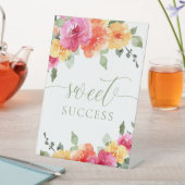 Colorful bright floral sweet success 台座サイン (インサイチュ)