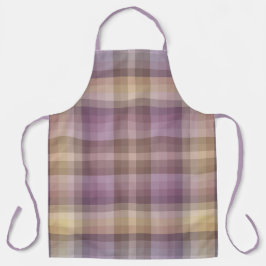 Colorful Brown Purple Checkers Colors Of The Year  エプロン