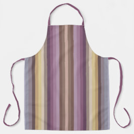 Colorful Brown Purple Colors Of The Year Stripes  エプロン