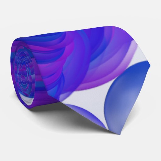 Colorful Bubble Abstract Painting ネクタイ (ロール)