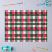 Colorful Buffalo Plaid Christmas 薄葉紙 (クラフト)