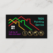 Colorful Building Rooftop Paints Painting 名刺 (正面)