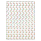 Colorful Bunnies Pattern With Happy Easter Text テーブルクロス (正面)