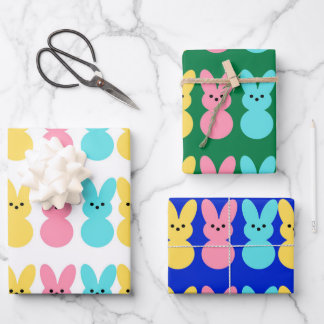 Colorful Bunny Wrapping Paper – Cute Easter  ラッピングペーパーシート