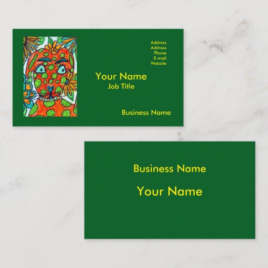 Colorful Business Card 名刺 (正面/裏面)