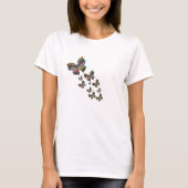 Colorful Butterflies | Artistic Boho Flying TShirt Tシャツ (正面)