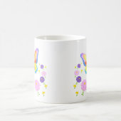 Colorful Butterfly and Flowers Mug コーヒーマグカップ (中央)
