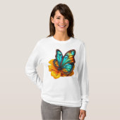 colorful butterfly art tシャツ (正面フル)