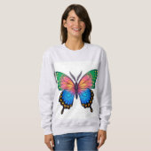  "Colorful Butterfly Hoodie – Unique, Stylish & Co スウェットシャツ (正面フル)