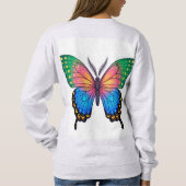  "Colorful Butterfly Hoodie – Unique, Stylish & Co スウェットシャツ (裏面)
