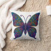 Colorful Butterfly Pillow クッション (ブランケット)