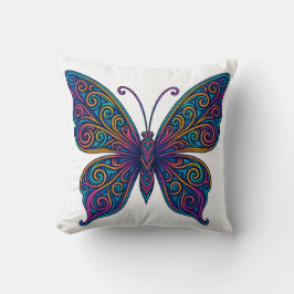 Colorful Butterfly Pillow クッション